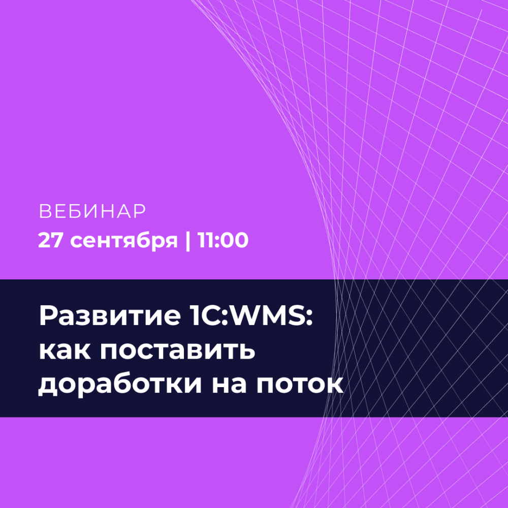 Развитие 1С:WMS: как поставить доработки на поток