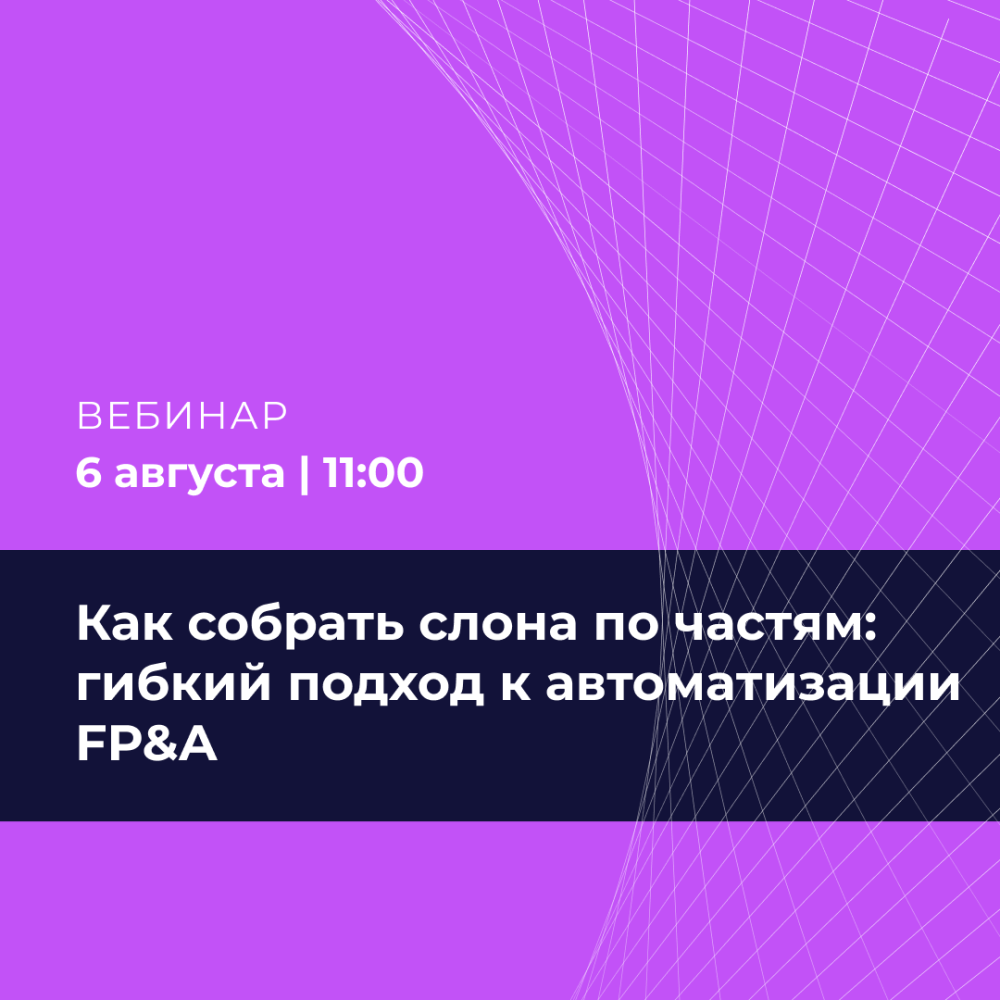 Как собрать слона по частям: гибкий подход к автоматизации FP&A