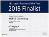 Финалист международного партнерского конкурса Microsoft в номинации Dynamics For Sales 2018
