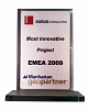 Награда от Manhattan GeoPartner за самый инновационный проект в регионе EMEA (Европа, Средний Восток и Азия) по результатам 2009 года