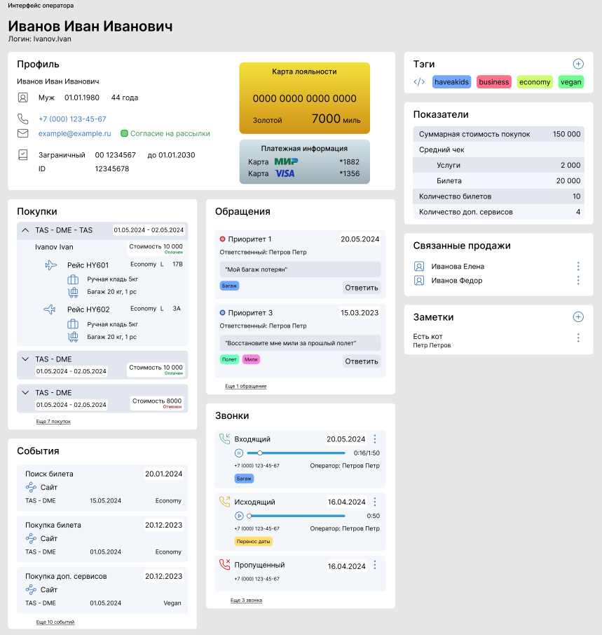 Avandoc.CDP интерфейс